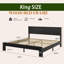 King Size Wood Platform Bed Frame