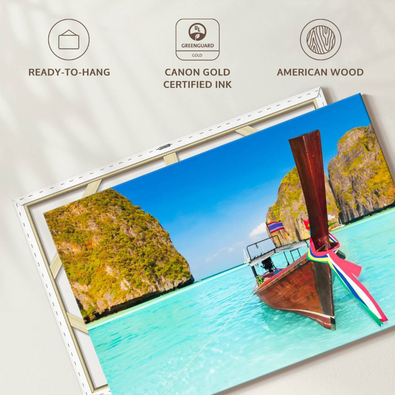 Rorry Maya Bay Boat, 34" H x 51" W