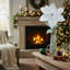 41,5 po. Poinsettia scintillant avec tige argentée-914153601-914153603