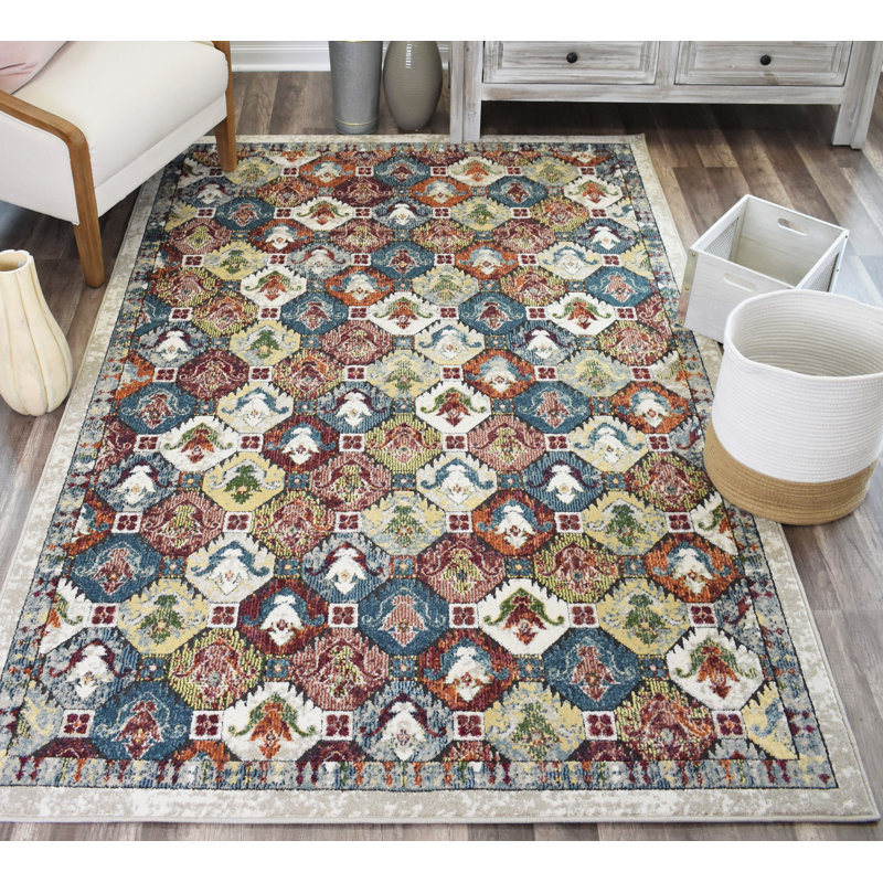 Kauffman Brown Area Rug, Rectangle 8' x 10'