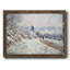 «The Road To Vetheuil, Snow Effect, 1980», reproduction d'art sur toile-96281736-96281737