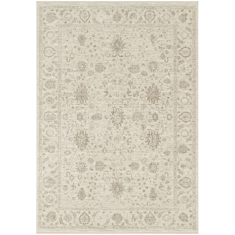 Shadows Ivory Vintage Indoor Rug, Rectangle 3'11" x 5'11"