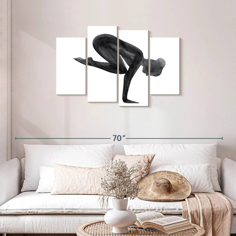 Kerrick Yoga Asana Pose, 27" H x 43" W