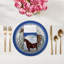 Ensemble de table bleu pur-sang anglais-507208774