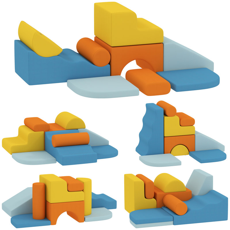 HOMCOM 140cm W Climbing Blocks