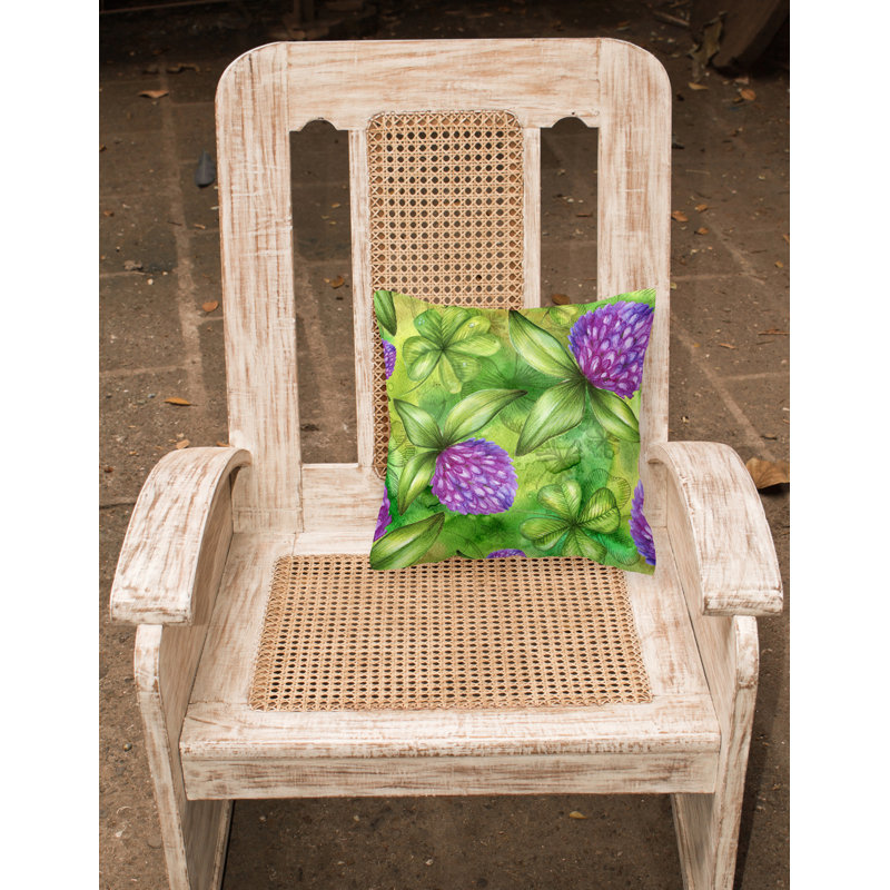 Coussin décoratif intérieur / extérieur Shamrocks in Bloom, 18 po x 18 po