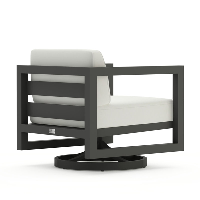 Avion Outdoor Rocker Chair, Slate, Canvas Natural Sunbrella® Canvas