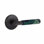 Ensemble de levier de passage Emtek Select, rosette Watford, tige en T, poignée en marbre vert, l 5,875 po x L 5,875 po