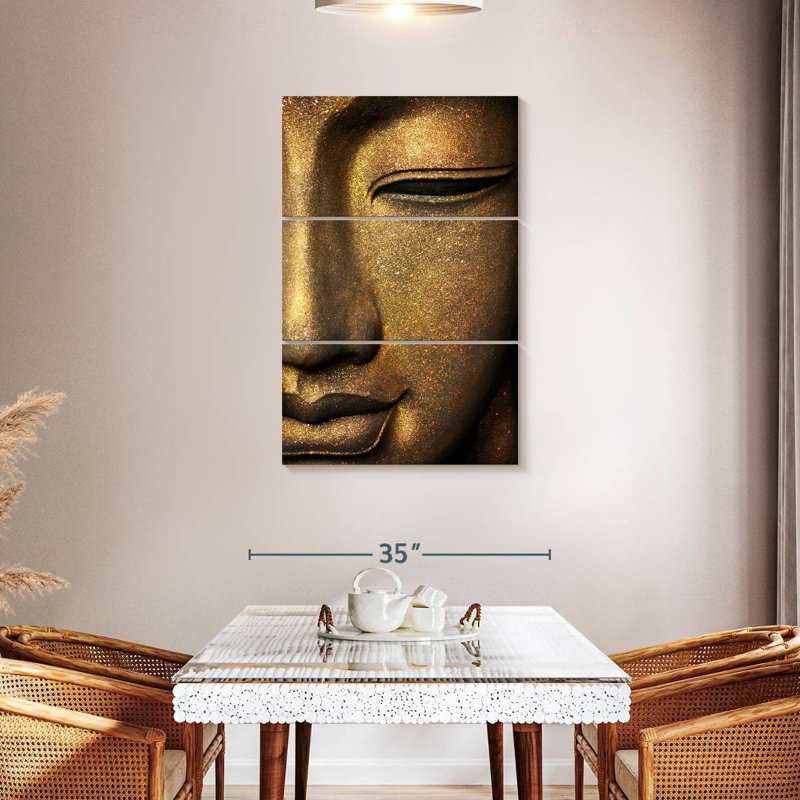 Adella Cropped Buddha Face, 45" H x 28" W