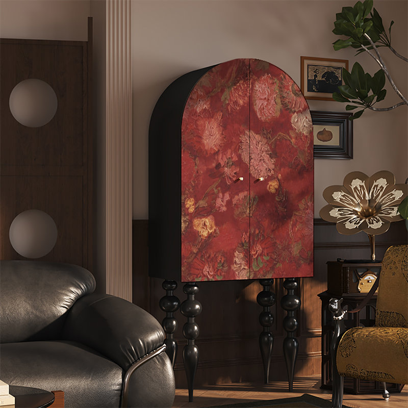 Armoire décorative American vintage, Noir