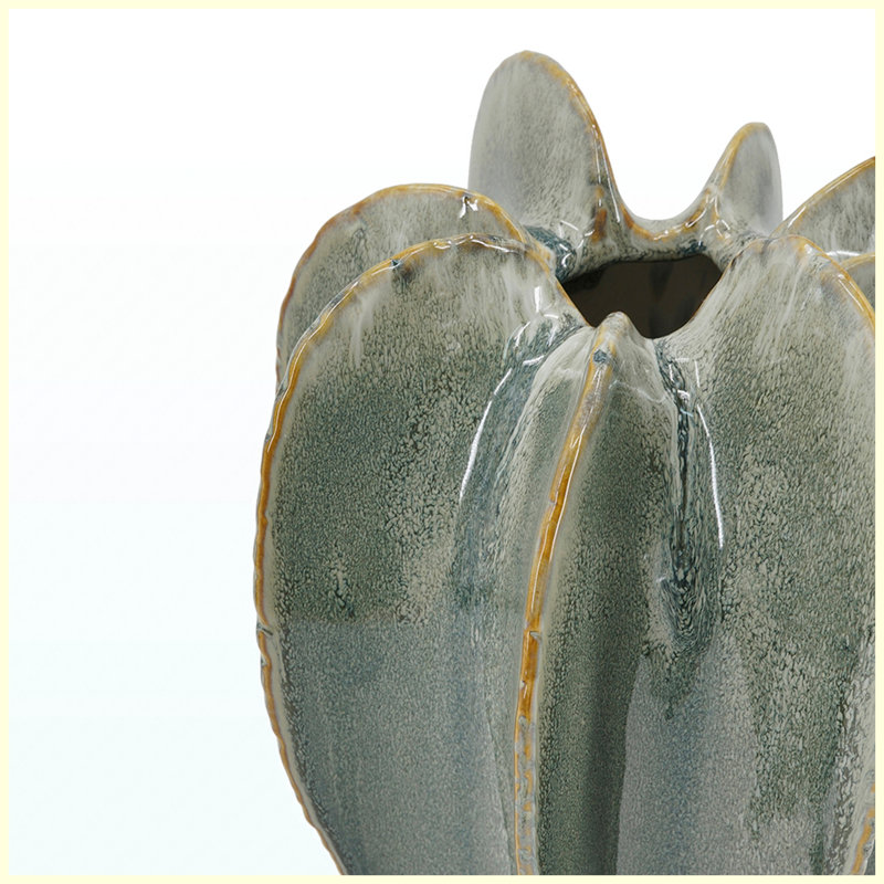 Urne de cactus en céramique D8.9x12.8