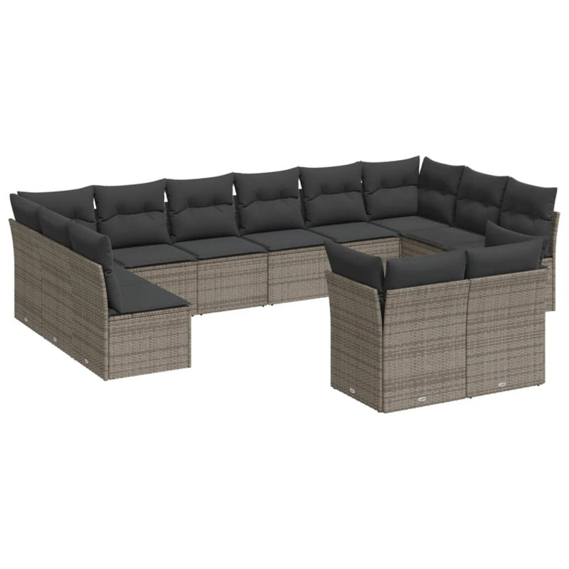 Ensemble de canapé de jardin Vidaxl avec coussins