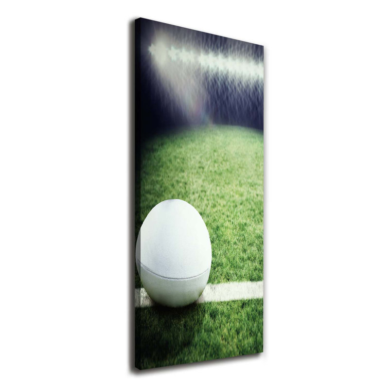 Rugby Ball - Wrapped Canvas Print