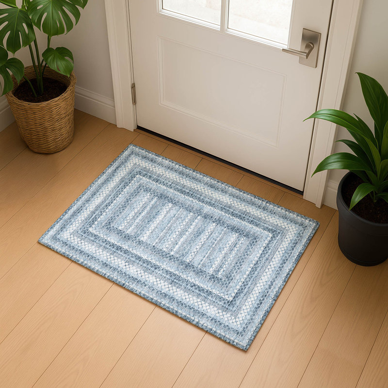 Premium Machine Washable Ariel Geometric Rug, Rectangle 1'8" x 2'6"