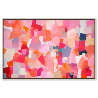 «Crimson Pulse Canvas Maximalist Abstract» par Art Remedy