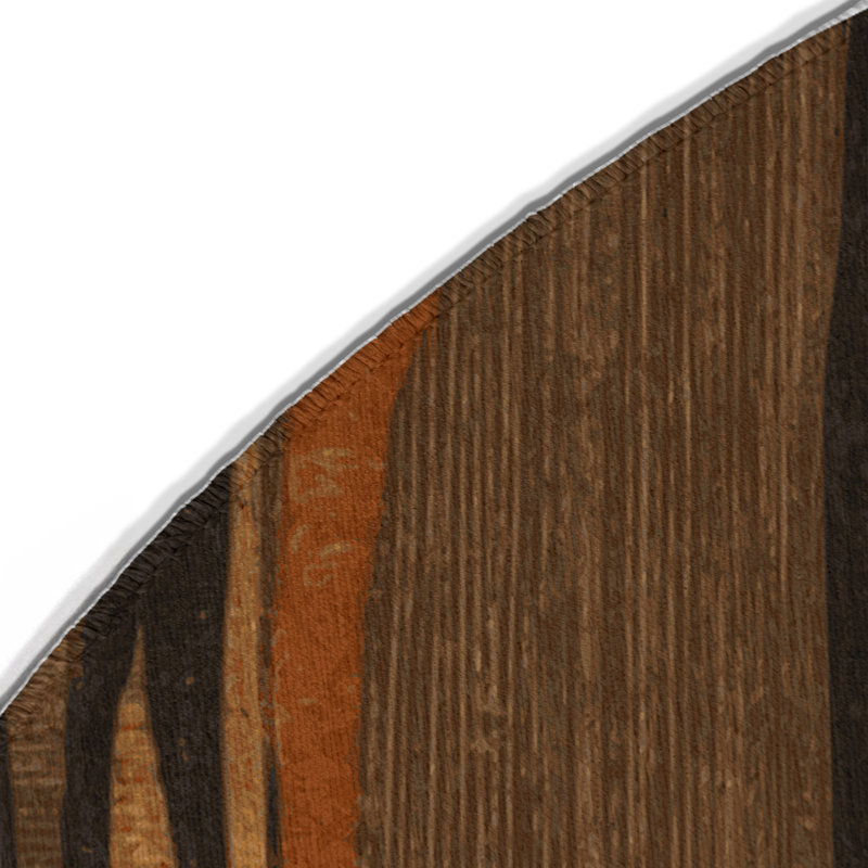 Sunlit Ascent Indoor And Outdoor Area Rug, Round 5'