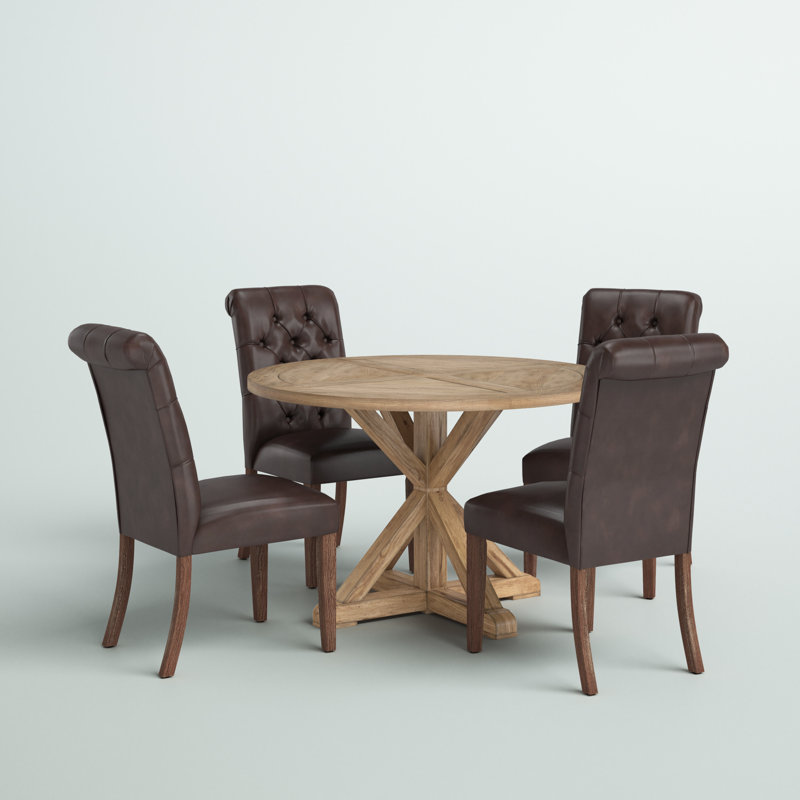 Ashbaugh 4 - Person Pedestal Dining Set