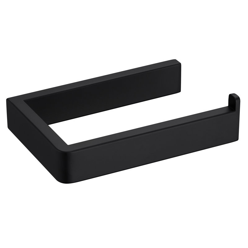 Wall Mounted Toilet Paper Holder, Matte Black