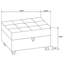 Canapé modulaire avec repose-pieds