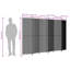  Paravent 5 panneaux en rotin de polyester gris-776097711-776101689-776113372