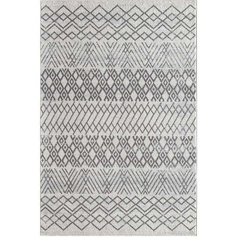 Tapis ivoire Knox Tribal, Rectangle 2 pi 6 po x 4 pi