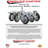 4 Piece Thermoplastic Rubber Caster Set