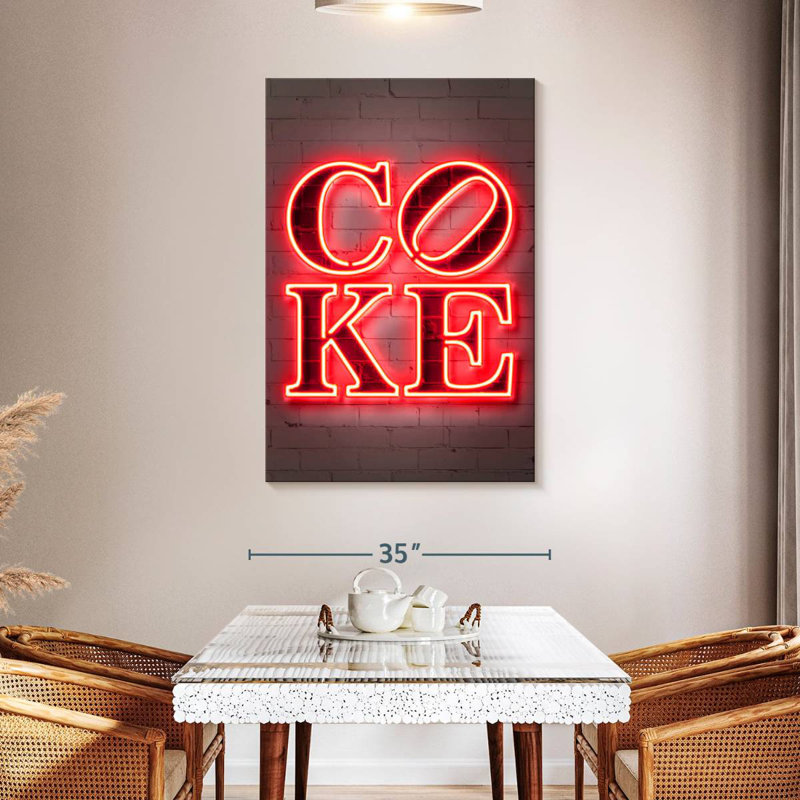 Coke, 48" H x 32" W