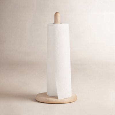 Simple Wood Freestanding Paper Towel Holder