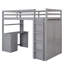 Loft Bed with Drawers,Desk,and Wardrobe-1224516163-1224516164