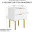 Beckhem 40cm W Bedside Table