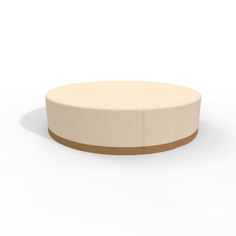 Housse pour table de patio résistante à l'eau, H 22,8 po x l 95 po x P 95 po, Beige