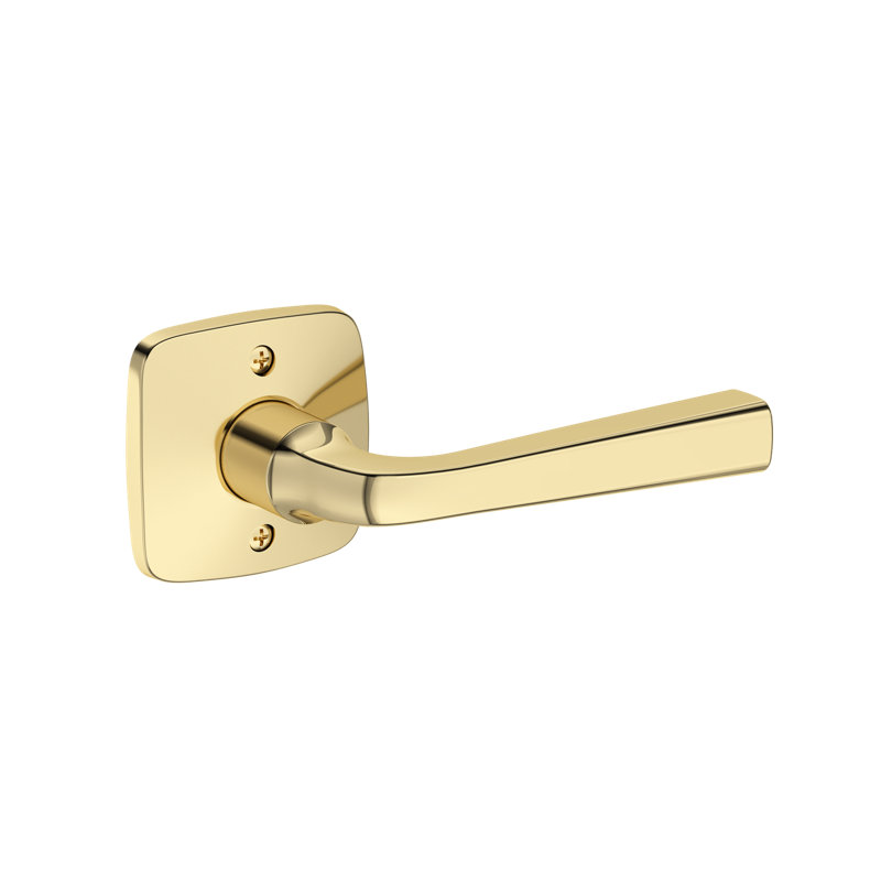 Kinsella Full Dummy Lever with Soft Square Rose in Venetian Bronze, Unlacquered Brass