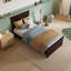 Lit plateforme en bois massif francoise avec pied de lit assorti Francoise-1111206084-1111206085