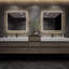 Meuble-lavabo mural double 114 po Albizu-69316027