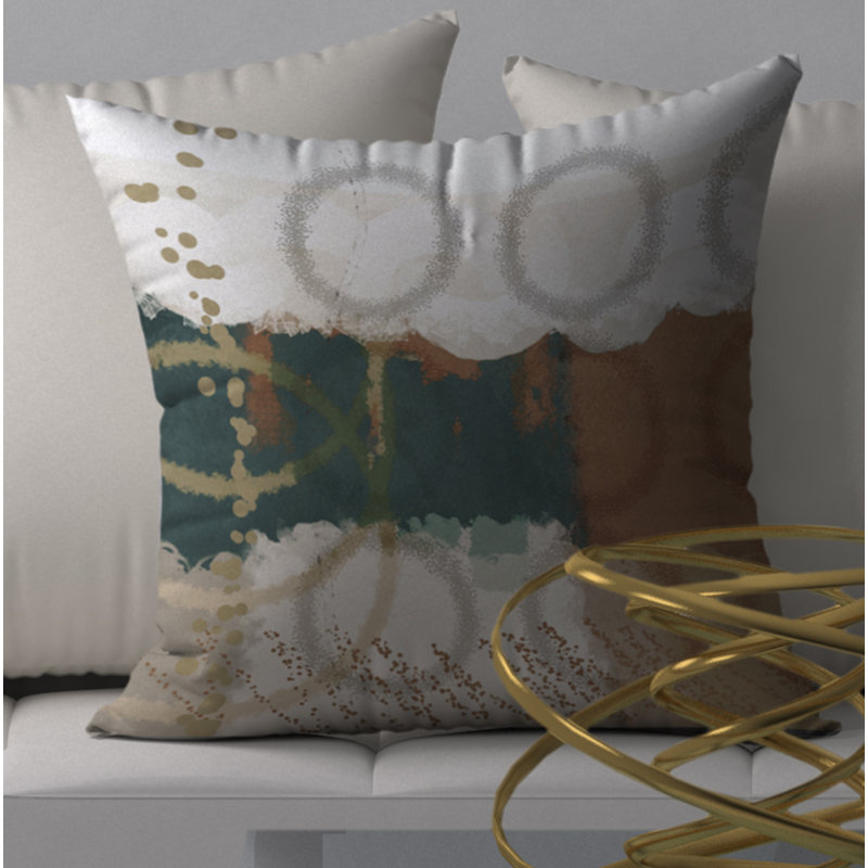 Geometric Reversible Throw Pillow, 18" x 18"