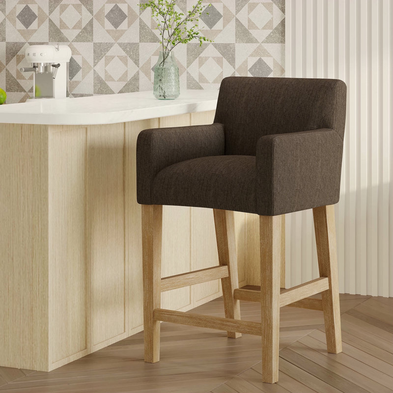 Tabouret de comptoir rembourré de 26 pouces