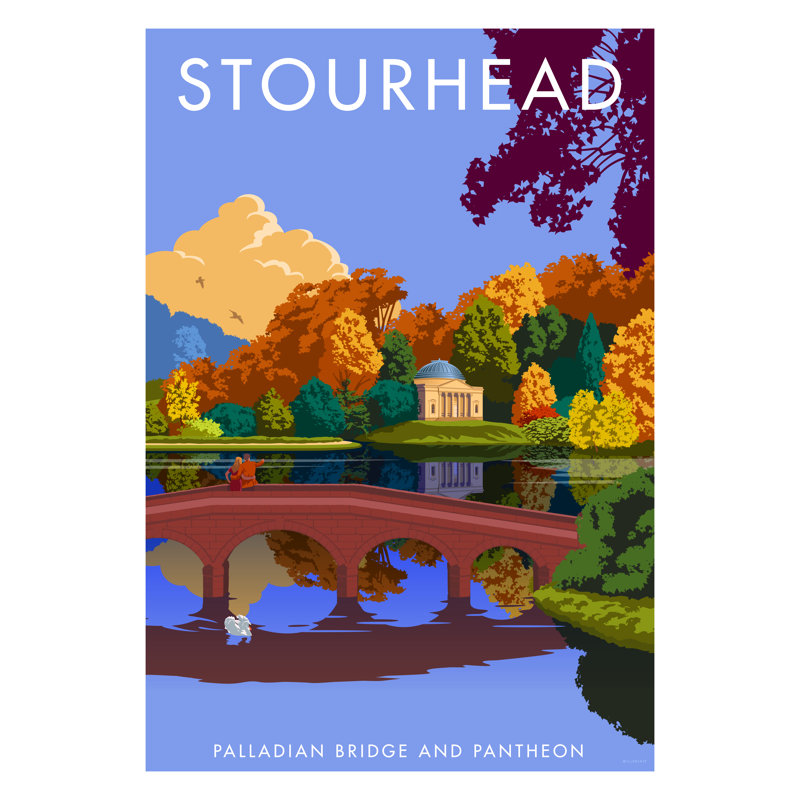 Stourhead by Stephen Millership - Print, No Frame, 40cm H x 30cm W x 1cm D