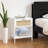 Salome 1 - Drawer Nightstand Accent End Table Side Tables with Open Storage Shelf