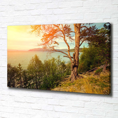 Scandinavia Lake - Wrapped Canvas Print