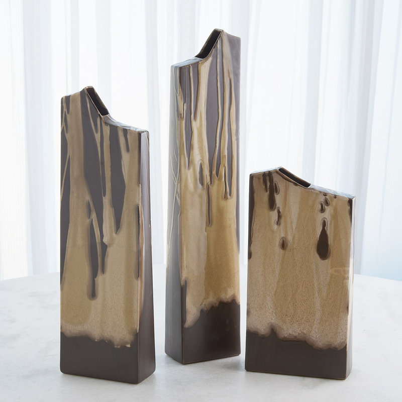 Vase colonne Splash-Umber-Lg