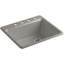 Riverby® 25" L x 22" W x 9-5 8" Bar Kitchen Sink with Basin Rack-11013549-64615352