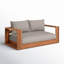 Gazel 63'' Teak Outdoor Loveseat-86504256