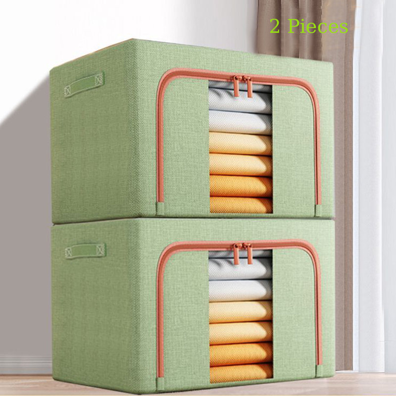 Hokku Designs Fabric Bin, Green