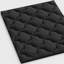 Surmatelas simple en coton noir 2 po