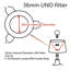 Abat-jour cloche en lin H 11 po (Uno)-1350055673