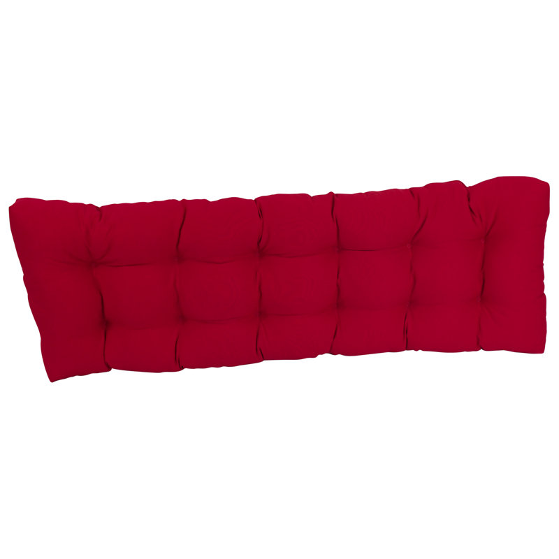 Coussin de siège en sergé, L 46 po x P 19 po, Rouge rubis