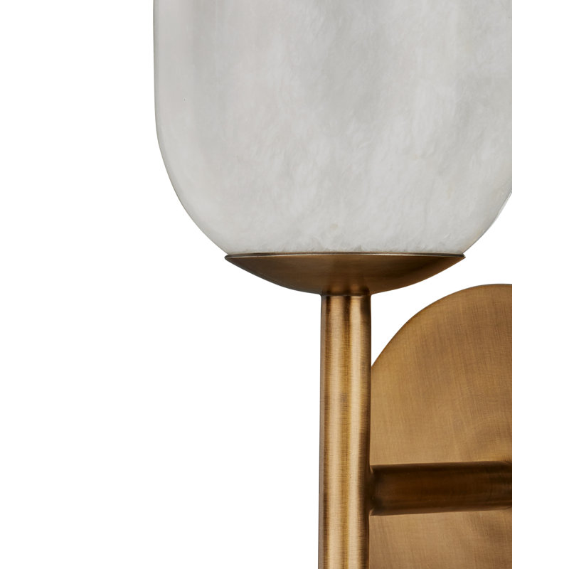 Belmont 1 - Light Armed Sconce, Antique Brass
