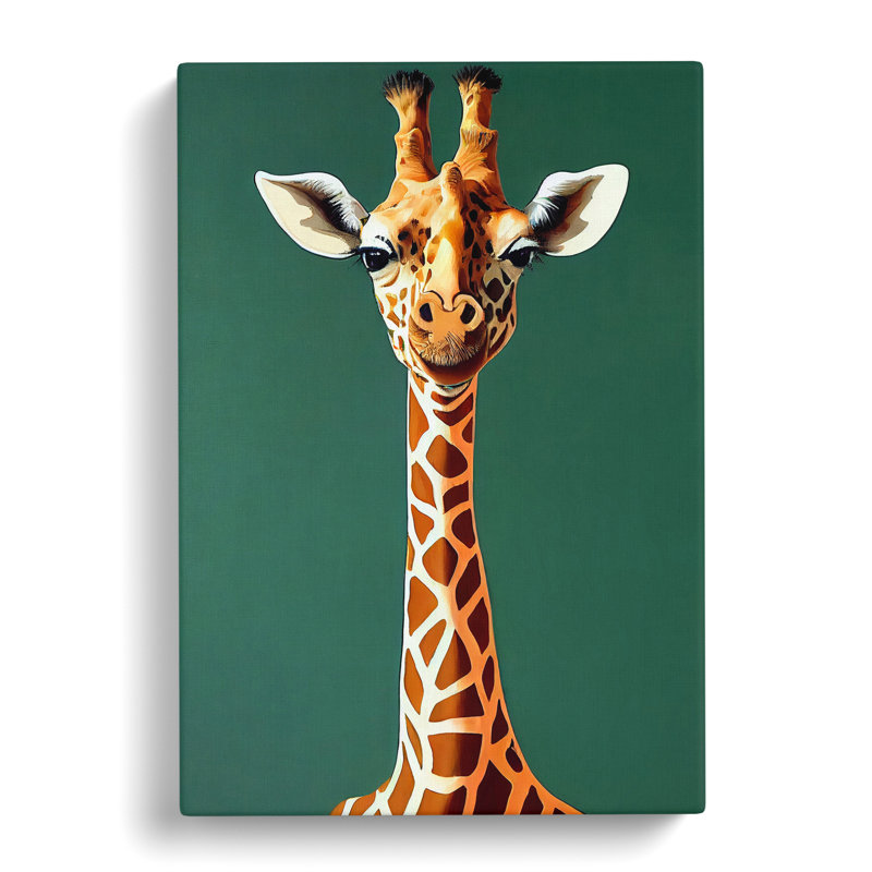 XC1022-1690X Contemporary Giraffe - Wrapped Canvas Print, 76cm H x 50cm W x 3cm D