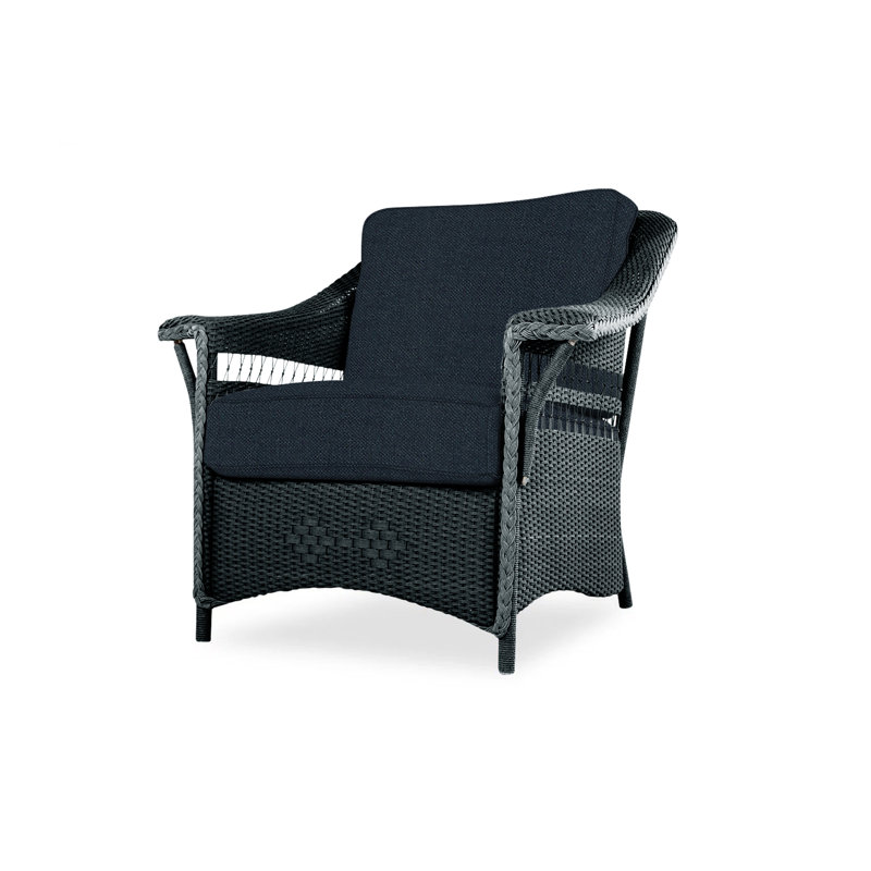 Nantucket Outdoor Lounge Chair, Sandberg Navy, Mink