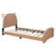 Lit plateforme tapissier simple avec tête et pied de lit en forme d'ours-1173548173